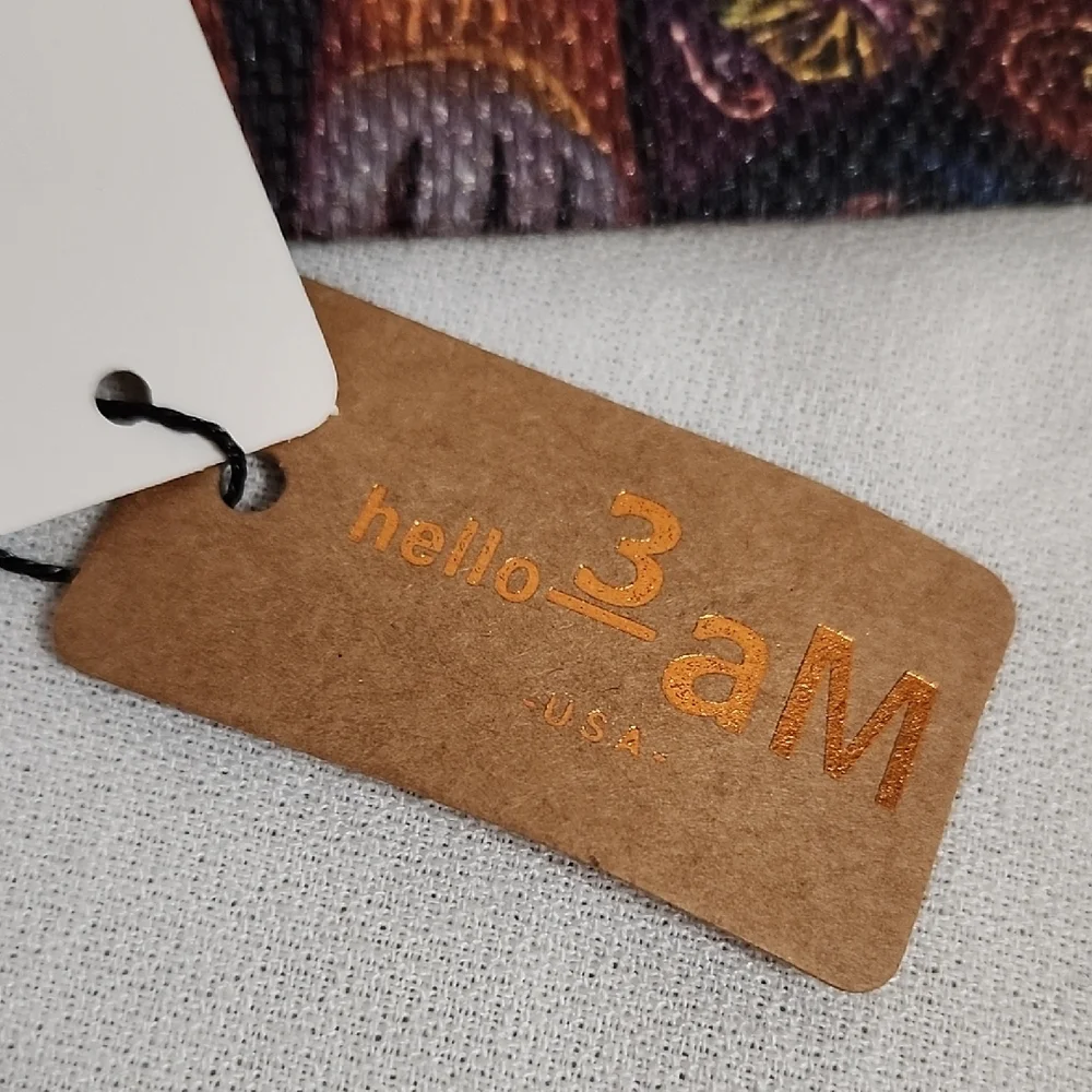 Hello 3am Forever Plush Sleepy Cat Crossbody Purse with Cat Pouch